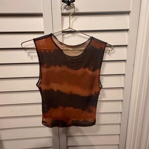 Stylish Brown and Black Women's Top